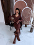Adīta kleita "EMBER FIRE 552" - CHOCO